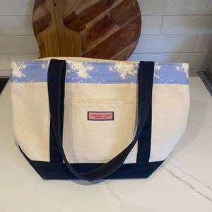 Vineyard Vines tie dye tote